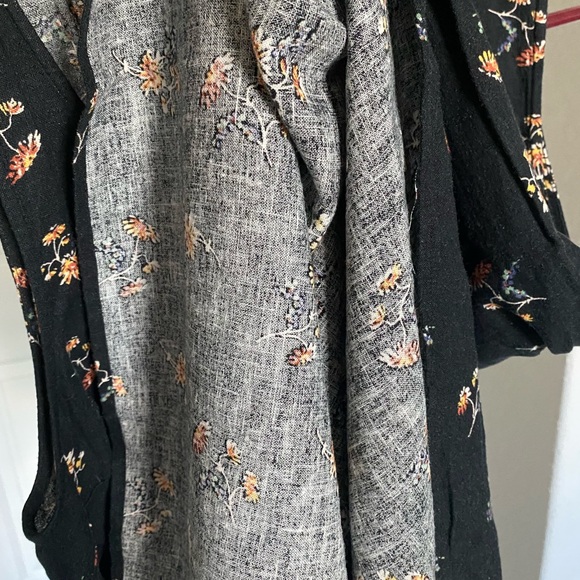 MW LINEN-BLEND MIDI DRESS - Picture 7 of 9